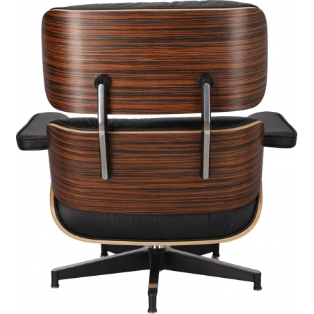 Vip Ebony black leather swivel armchair D2.Design