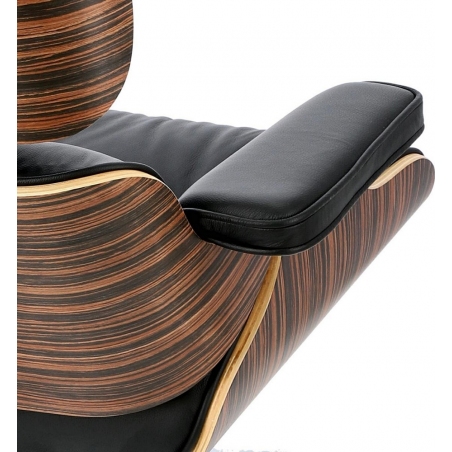 Designerski Fotel lounge Vip Ebony Czarny D2.Design do salonu i sypialni.