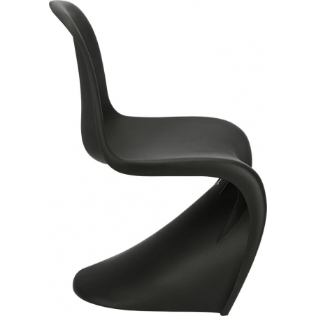 Balance black polypropylene chair D2.Design