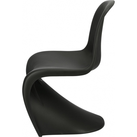 Balance black polypropylene chair D2.Design