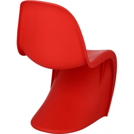 Balance red polypropylene chair D2.Design
