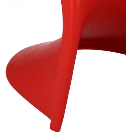Balance red polypropylene chair D2.Design