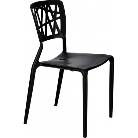 Krzesło ażurowe Bush Czarne D2.Design