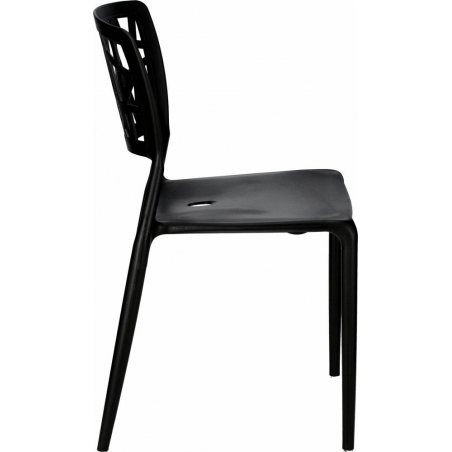 Bush black openwork modern chair D2.Design