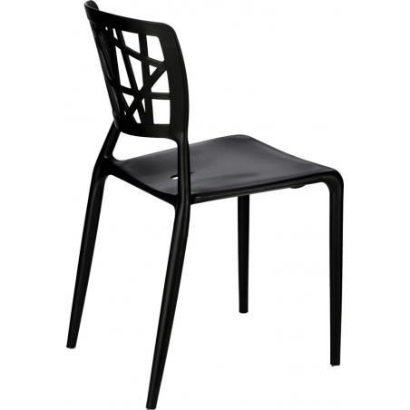 Bush black openwork modern chair D2.Design