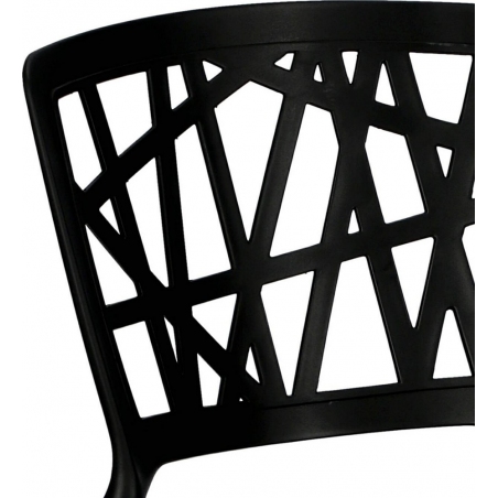Krzesło ażurowe Bush Czarne D2.Design
