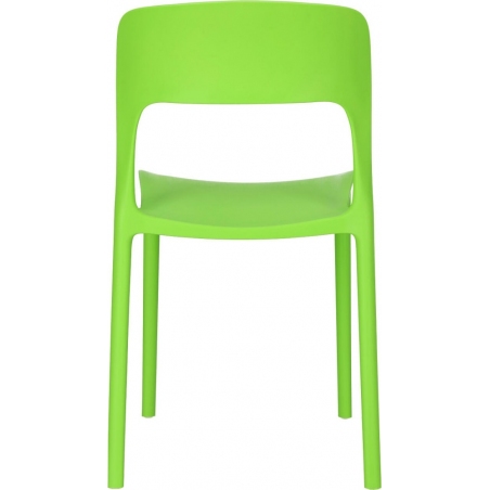 Krzesło z tworzywa Flexi Zielone Intesi