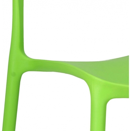 Flexi green polypropylene chair Intesi