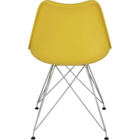 Norden DSR yellow plastic cushion chair Intesi