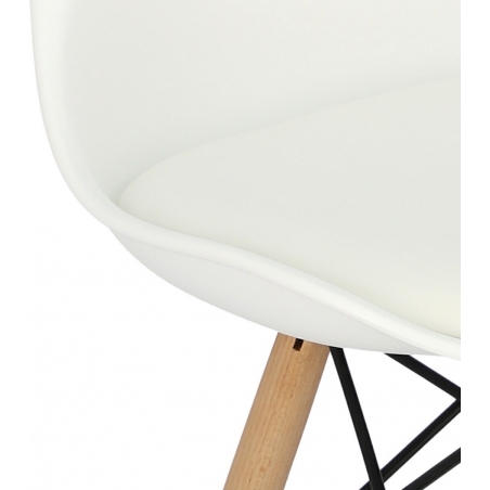 Norden DSW white scandinavian cushion chair Intesi