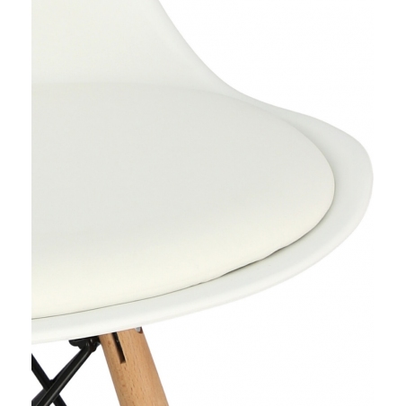 Norden DSW white scandinavian cushion chair Intesi