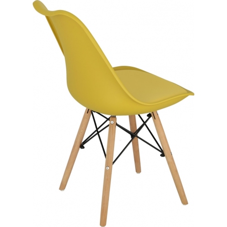 Norden DSW yellow scandinavian cushion chair Intesi