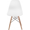 Stylowe Krzesło skandynawskie DSW Armless Białe D2.Design do salonu i jadalni.