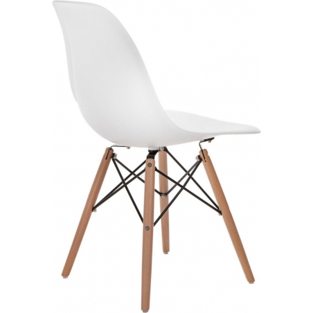 Krzesło skandynawskie DSW Armless Białe D2.Design