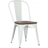 Paris Wood walnut&white metal chair D2.Design