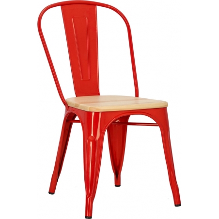 Paris Wood natural&red metal chair D2.Design