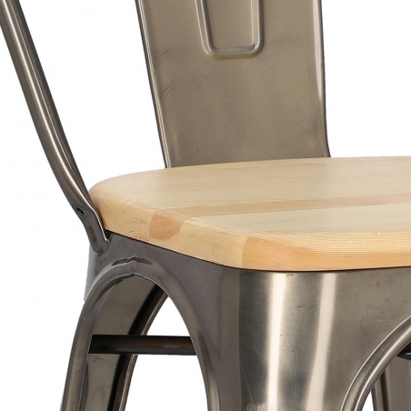 Paris Wood natural&metalic metal chair D2.Design