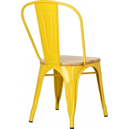 Paris Wood natural&yellow metal chair D2.Design