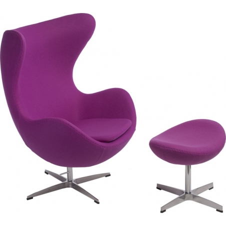 Jajo Chair Amarant upholstered footstool insp. D2.Design