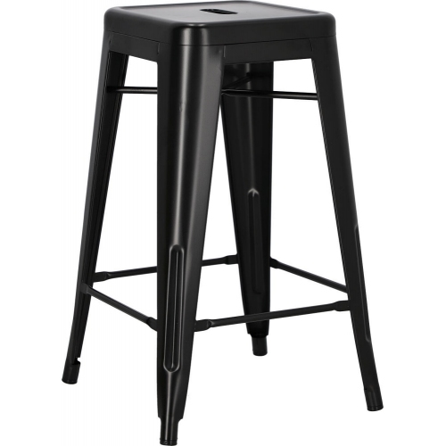 Paris 66 insp. Tolix black metal bar stool D2.Design