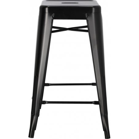 Paris 66 insp. Tolix black metal bar stool D2.Design