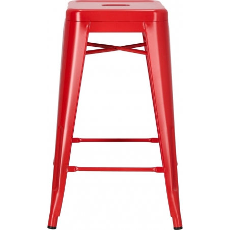Paris 66 insp. Tolix red metal bar stool D2.Design