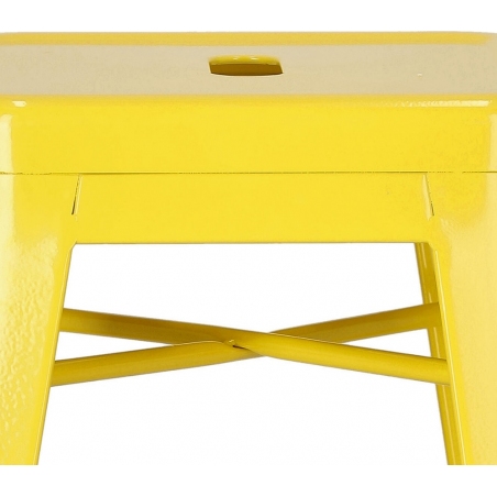 Paris 66 insp. Tolix yellow metal bar stool D2.Design