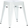 Paris white industrial metal stool D2.Design
