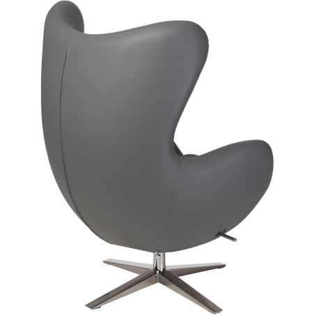 Jajo EcoLeather grey swivel armchair D2.Design