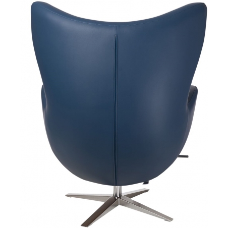 Jajo EcoLeather dark blue swivel armchair D2.Design