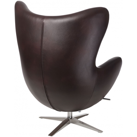 Jajo EcoLeather dark brown swivel armchair D2.Design