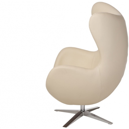 Jajo EcoLeather beige swivel armchair D2.Design