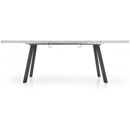 Dallas 160x90 marble&amp;black extending dining table Halmar
