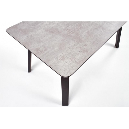 Halifax 160x90 grey&amp;black industrial dining table Halmar