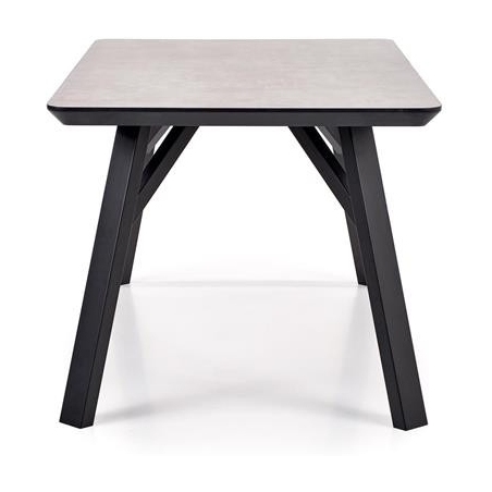 Halifax 160x90 grey&amp;black industrial dining table Halmar