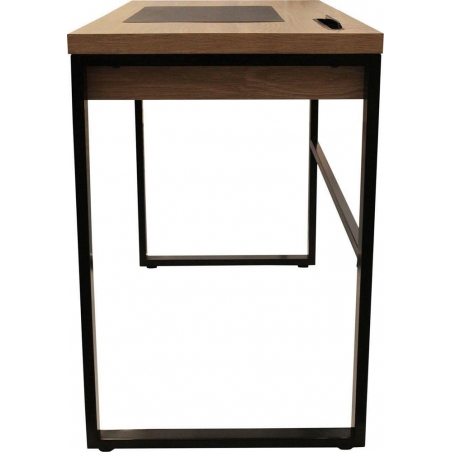 Dolem 100 black&wood industrial desk Intesi