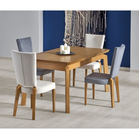 Skandynawski Stół prostokątny ROIS 160x90 Dąb Halmar do salonu, jadalni i kuchni.