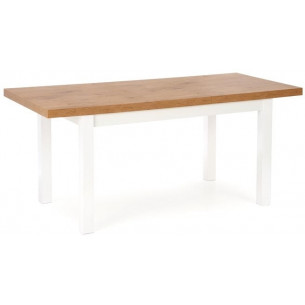 Tiago 140x80 oak&amp;white extending dining table Halmar