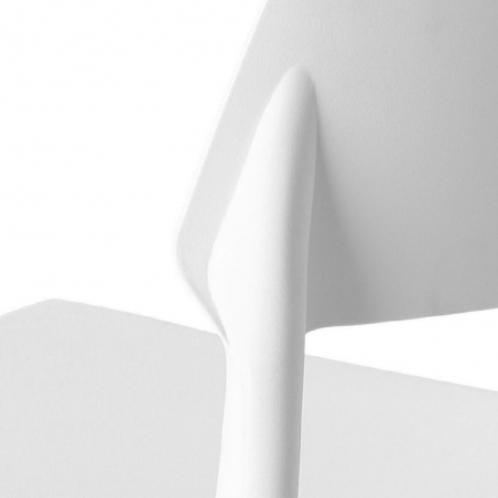 Krzesło z tworzywa Cole Białe Intesi