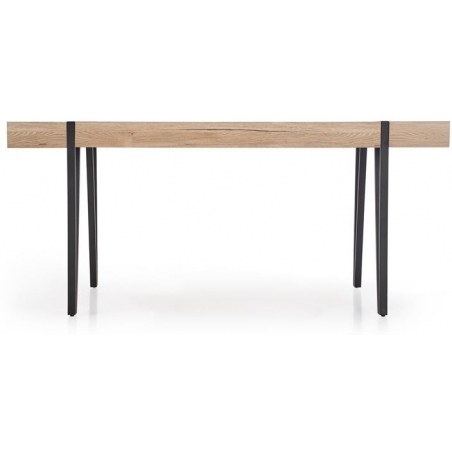 Yohann 170x90 san remo oak&amp;black industrial dining table Halmar