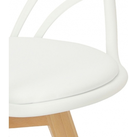 Krzesło ażurowe z podłokietnikami Sirena białe Intesi