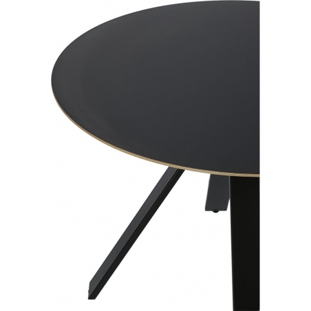 Mezzanotte 100 black round dining table Cheers