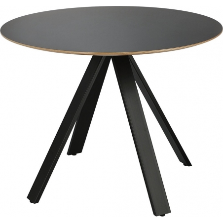 Mezzanotte 60 black round dining table Cheers