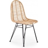K337 light brown boho rattan chair Halmar