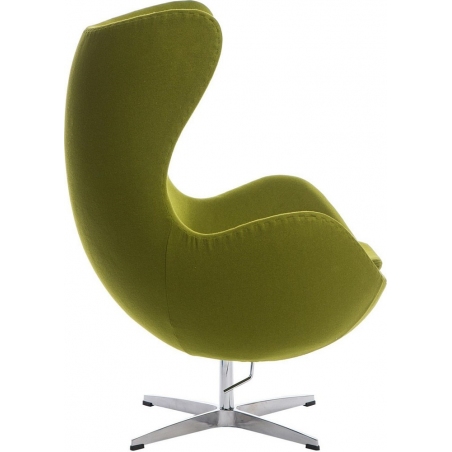 Designerski Fotel tapicerowany Jajo Chair Cashmere Jasno zielony D2.Design do salonu i sypialni.
