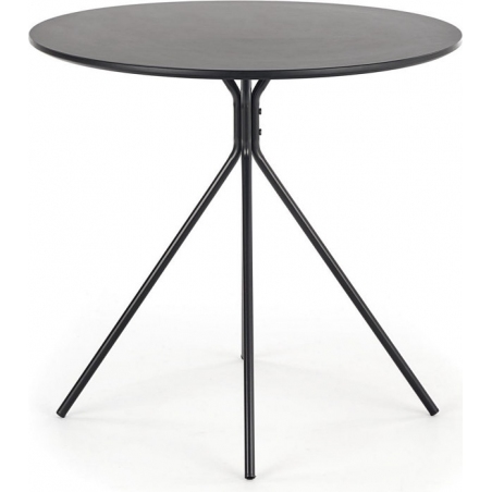 Fondi 80 black round dining table Halmar