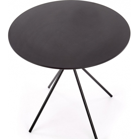 Fondi 80 black round dining table Halmar