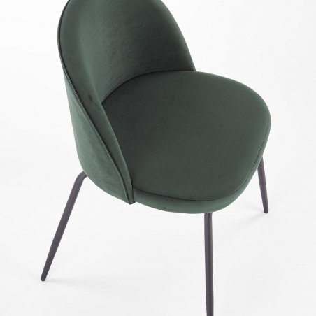 K314 dark green upholstered chair Halmar