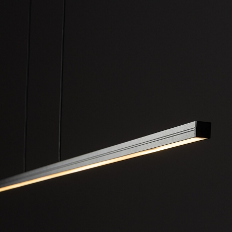 Lampa wisząca podłużna nad biurko Bar LED 150cm czarna Nowodvorski