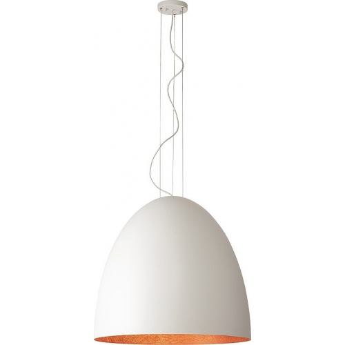 Lampa wisząca Egg 75cm biały/miedź Nowodvorski